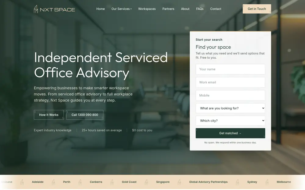 NXT SPACE homepage